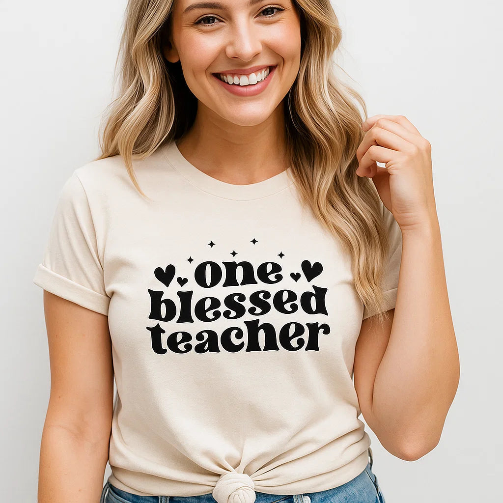 One Blessed Teacher T-Shirt for Women