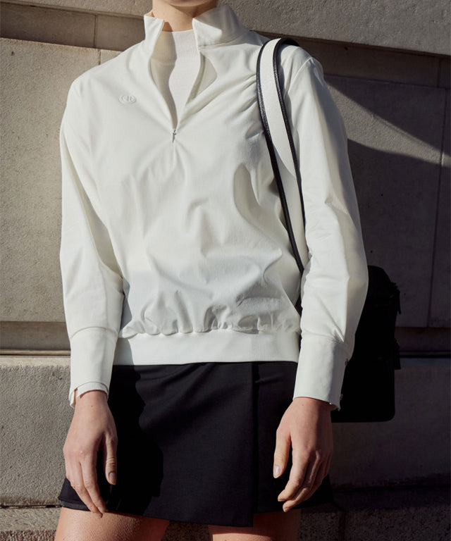 Anell Golf Classic Slim Knit Top - Ivory
