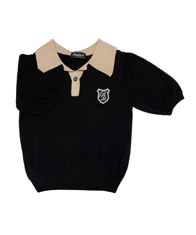 BENECIA 12 Big Collar One Button - Black