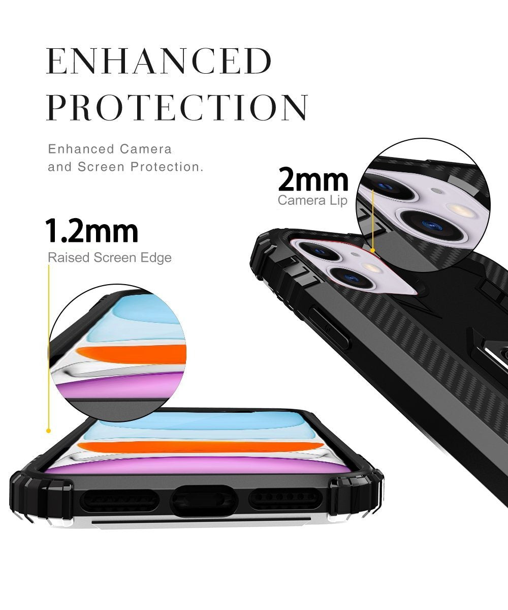 AMZER Sainik Case With 360° Magnetic Ring Holder for iPhone 12 mini