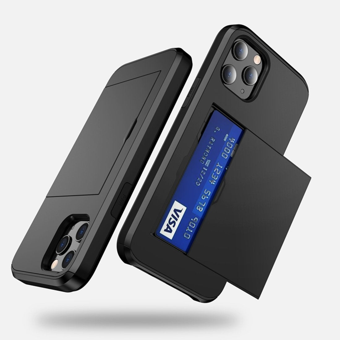 AMZER Hybrid Credit Card Case With Holster for iPhone 12 Pro Max