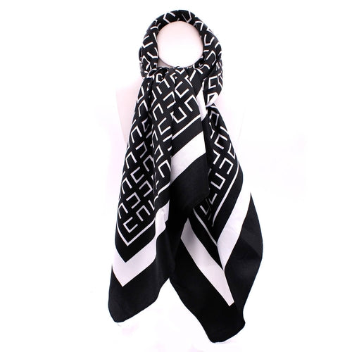 LUXURY DESIGNER PRINT SILK SCARF