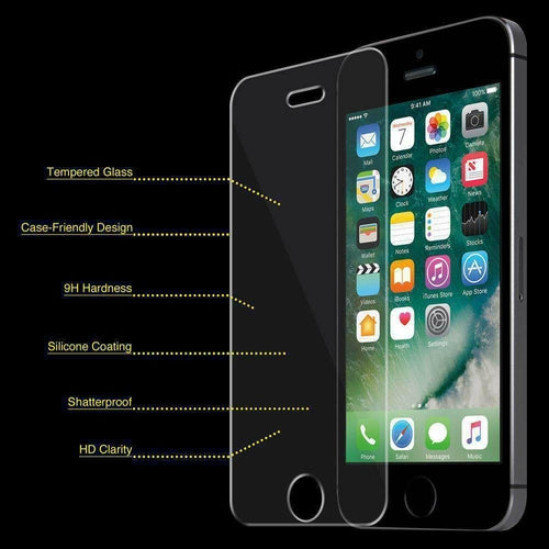 Premium Tempered Glass Screen Protector for iPhone 5 / iPhone 5s -