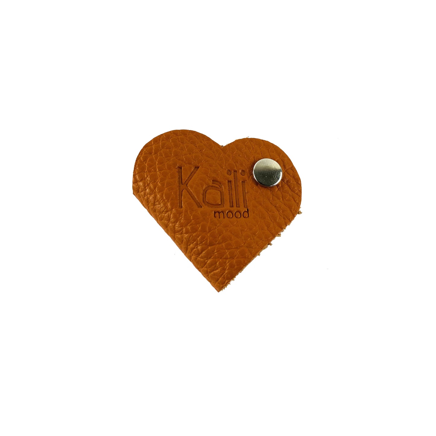 K0039LB | Avvolgicavo Cuore Made in Italy in Vera Pelle pieno fiore,