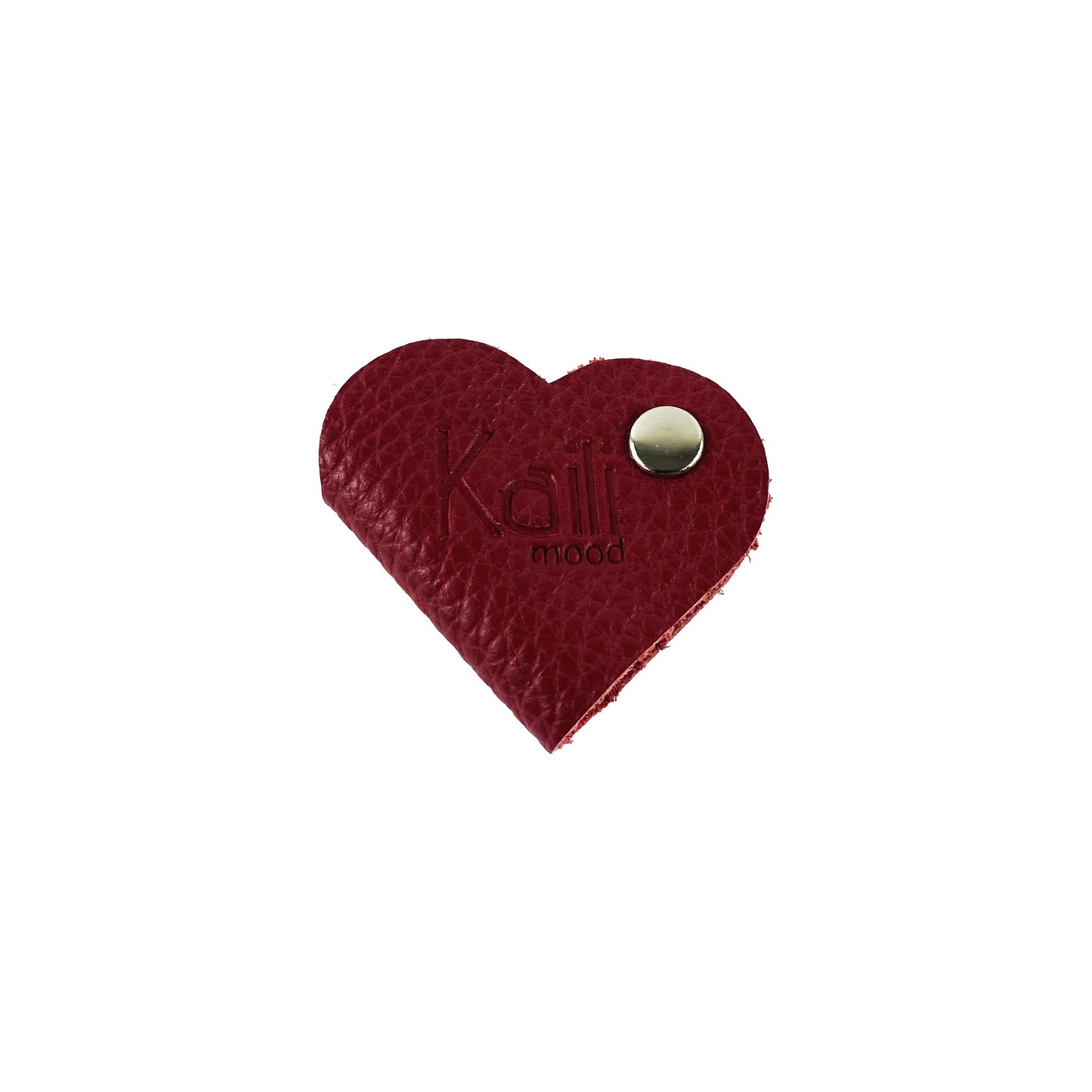 K0039VB | Avvolgicavo Cuore Made in Italy in Vera Pelle pieno fiore,