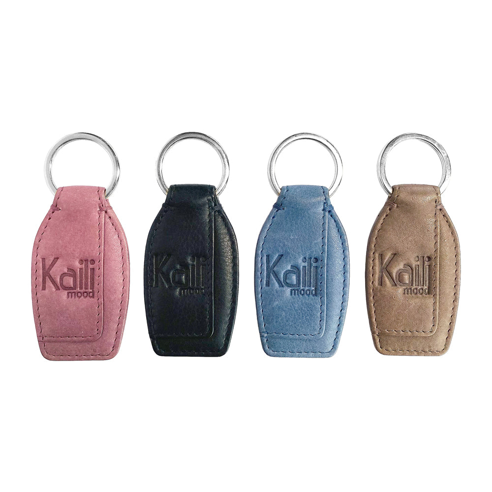 K10753AB | Portachiavi in Vera Pelle pieno fiore, con leggera grana.