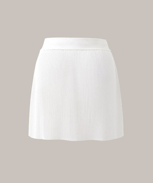 Anell Golf Light Pleated Skirt - White