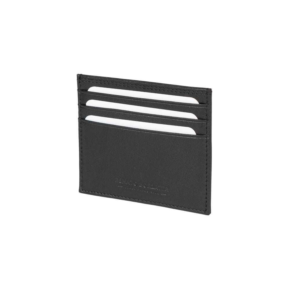 RB12016D | Porta Carte di Credito in Vera Pelle pieno fiore, con