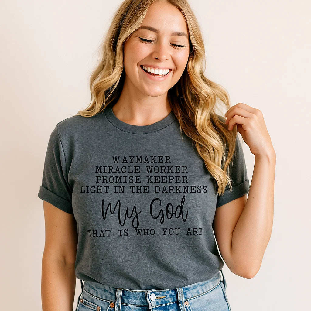 Waymaker My God T-Shirt, Miracle Worker Tee
