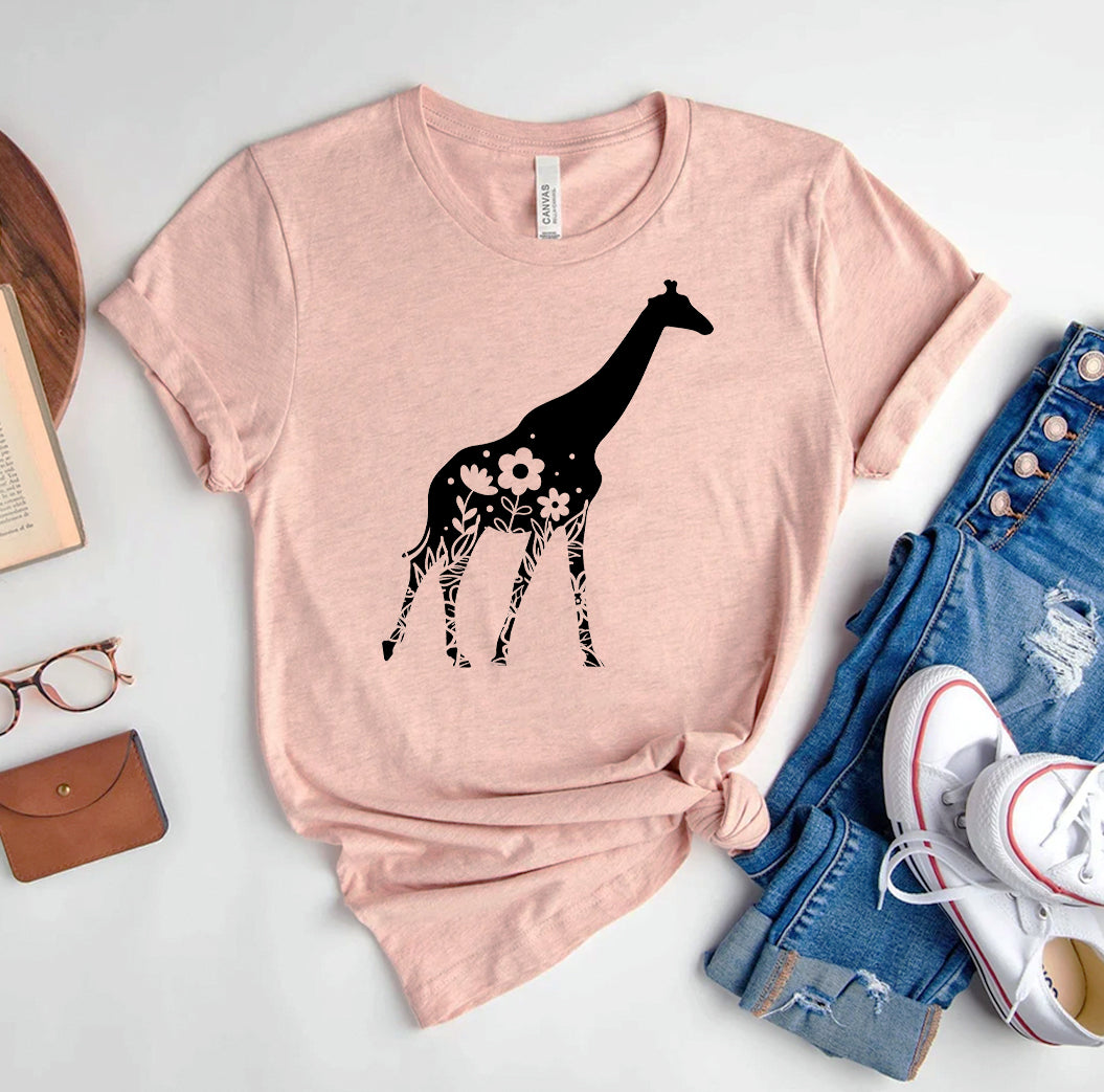 Floral Giraffe T-shirt