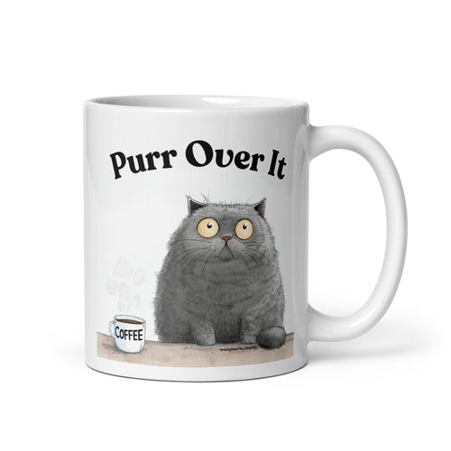 Purr Over It Novelty Mug