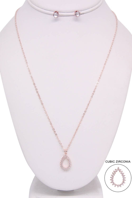 TEAR DROP NECKLACE SET