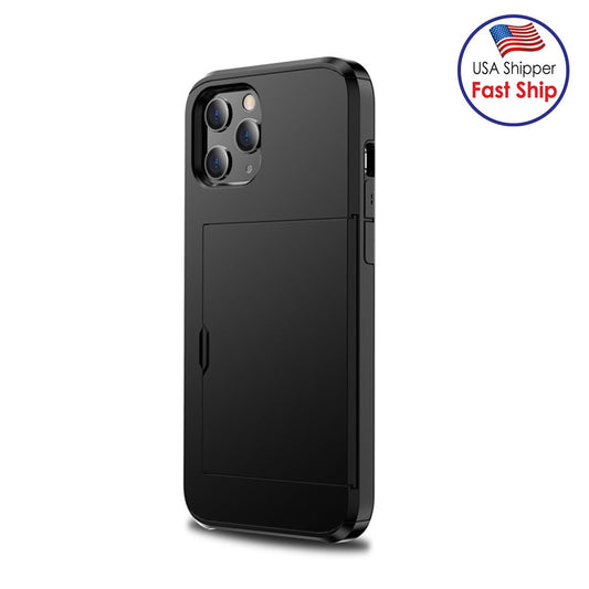 AMZER Hybrid Credit Card Case With Holster for iPhone 12
