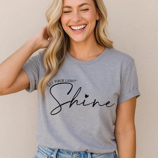 Let Your Light Shine Tee, Inspirational T-Shirt