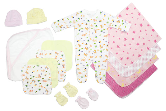 Newborn Baby Girls 14 Pc Layette Baby Shower Gift