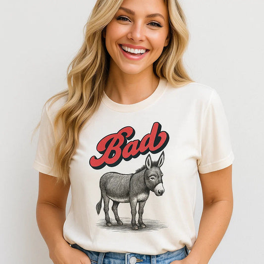 Bad Donkey Graphic Tee Comfortable Unisex Shirt