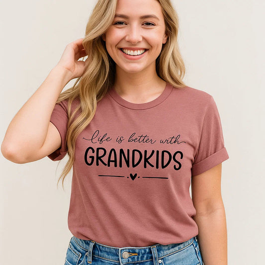Life is Better with Grandkids T-Shirt Gift Tee
