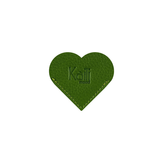K0038EB | Segnalibro Cuore Made in Italy in Vera Pelle pieno fiore,