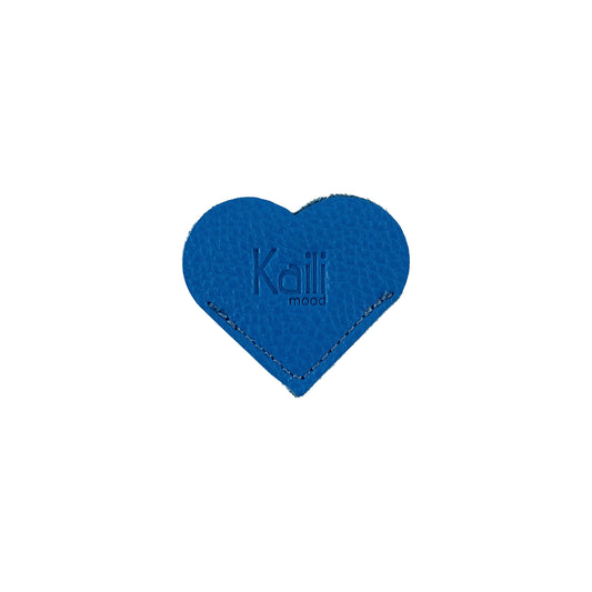 K0038OB | Segnalibro Cuore Made in Italy in Vera Pelle pieno fiore,