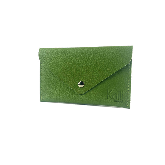 K0040EB | Bustina con pattina Made in Italy in Vera Pelle pieno fiore,