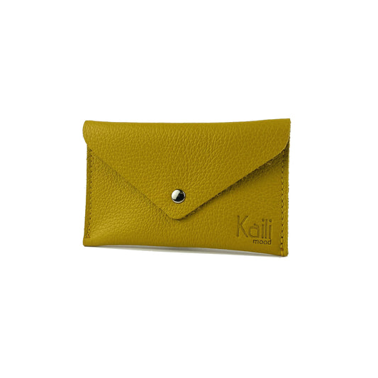 K0040RB | Bustina con pattina Made in Italy in Vera Pelle pieno fiore,