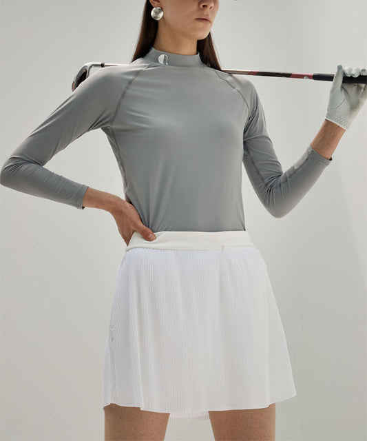 Anell Golf Light Pleated Skirt - White