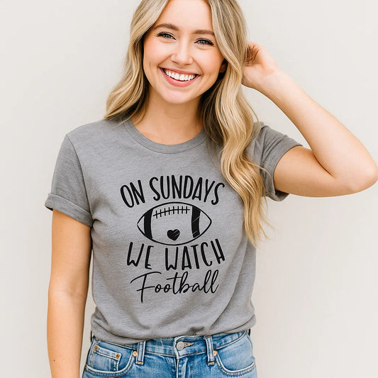 On Sundays We Watch Football Tee