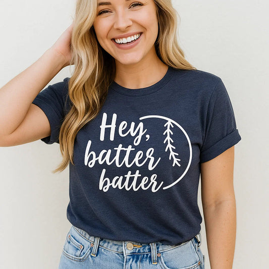 Hey Batter Batter Baseball Tee
