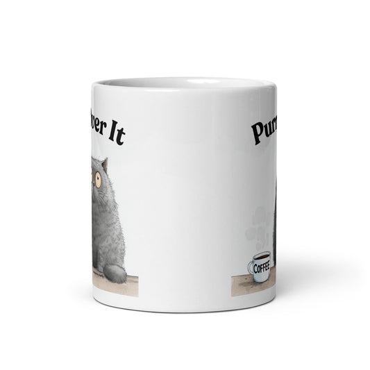Purr Over It Novelty Mug